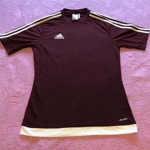 Burgundy Adidas Climalite Top